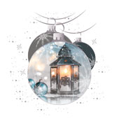 Weihnachtskarten-Dekore