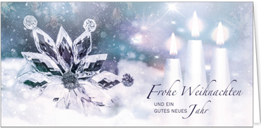 2025 für Firmen | Kategorie Silberne Impressionen | Motiv: Zarter Glasstern - Artikel Nummer 11771