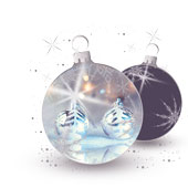 Weihnachtskarten-Dekore