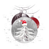 Weihnachtskarten-Dekore