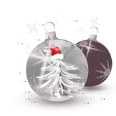 Weihnachtskarten-Dekore