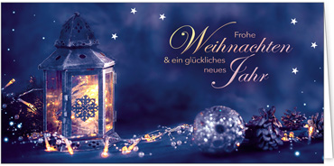 2025 für Firmen | Kategorie Blaue Impressionen | Motiv: Weiches Laternenlicht - Artikel Nummer 11775