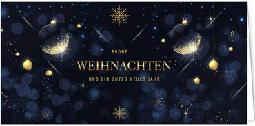 2025 für Firmen | Kategorie Blaue Impressionen | Motiv: Elegante Weihnachten - Artikel Nummer 11776