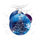 Weihnachtskarten-Dekore