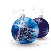 Weihnachtskarten-Dekore