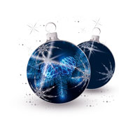 Weihnachtskarten-Dekore