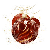 Weihnachtskarten-Dekore