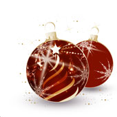 Weihnachtskarten-Dekore