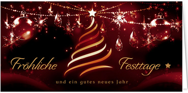 2025 für Firmen | Kategorie Rote Impressionen | Motiv: Moderner Weihnachtsstern in Rot - Artikel Nummer 11781