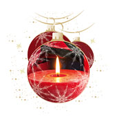 Weihnachtskarten-Dekore