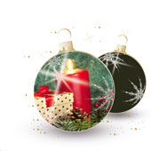 Weihnachtskarten-Dekore