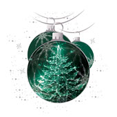 Weihnachtskarten-Dekore