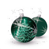 Weihnachtskarten-Dekore