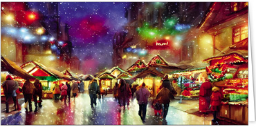 2025  | Motiv: Schimmernder Weihnachtsmarkt - Artikel Nummer 11787