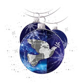 Weihnachtskarten-Dekore