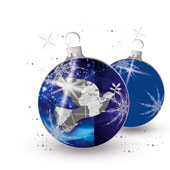 Weihnachtskarten-Dekore