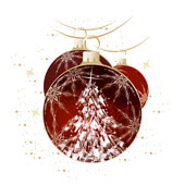 Weihnachtskarten-Dekore