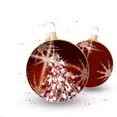 Weihnachtskarten-Dekore