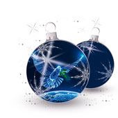 Weihnachtskarten-Dekore