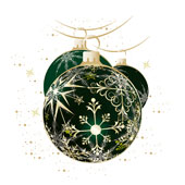 Weihnachtskarten-Dekore