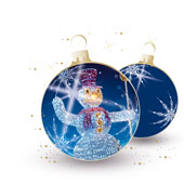 Weihnachtskarten-Dekore