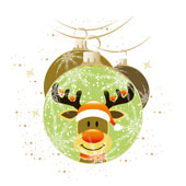 Weihnachtskarten-Dekore