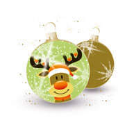 Weihnachtskarten-Dekore