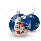 Weihnachtskarten-Dekore