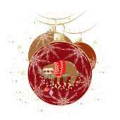 Weihnachtskarten-Dekore