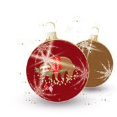 Weihnachtskarten-Dekore