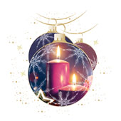 Weihnachtskarten-Dekore