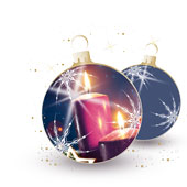 Weihnachtskarten-Dekore