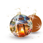 Weihnachtskarten-Dekore