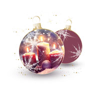 Weihnachtskarten-Dekore