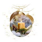 Weihnachtskarten-Dekore