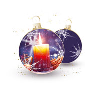 Weihnachtskarten-Dekore