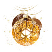 Weihnachtskarten-Dekore