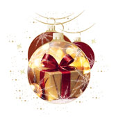 Weihnachtskarten-Dekore