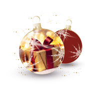 Weihnachtskarten-Dekore