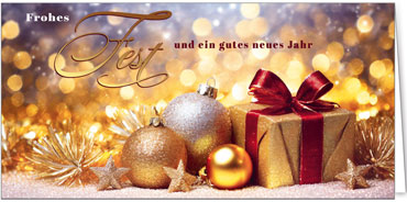 2025 für Firmen | Kategorie Goldene Impressionen | Motiv: Festliche Geschenksidee - Artikel Nummer 11816