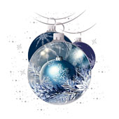 Weihnachtskarten-Dekore