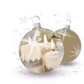 Weihnachtskarten-Dekore