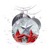 Weihnachtskarten-Dekore