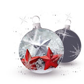 Weihnachtskarten-Dekore