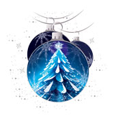 Weihnachtskarten-Dekore