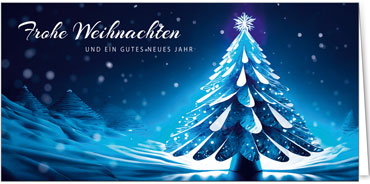 2025 für Firmen | Kategorie Blaue Impressionen | Motiv: Baumfantasie in Blau - Artikel Nummer 11820