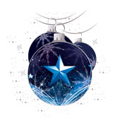 Weihnachtskarten-Dekore