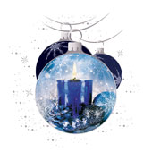 Weihnachtskarten-Dekore