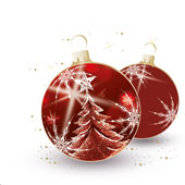 Weihnachtskarten-Dekore