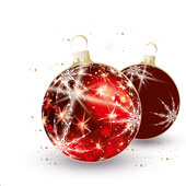 Weihnachtskarten-Dekore